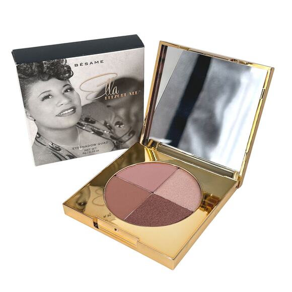 Ella Fitzgerald Eyeshadow Palette Besame Cosmetics Neutral Limited Edition - Picture 1 of 7